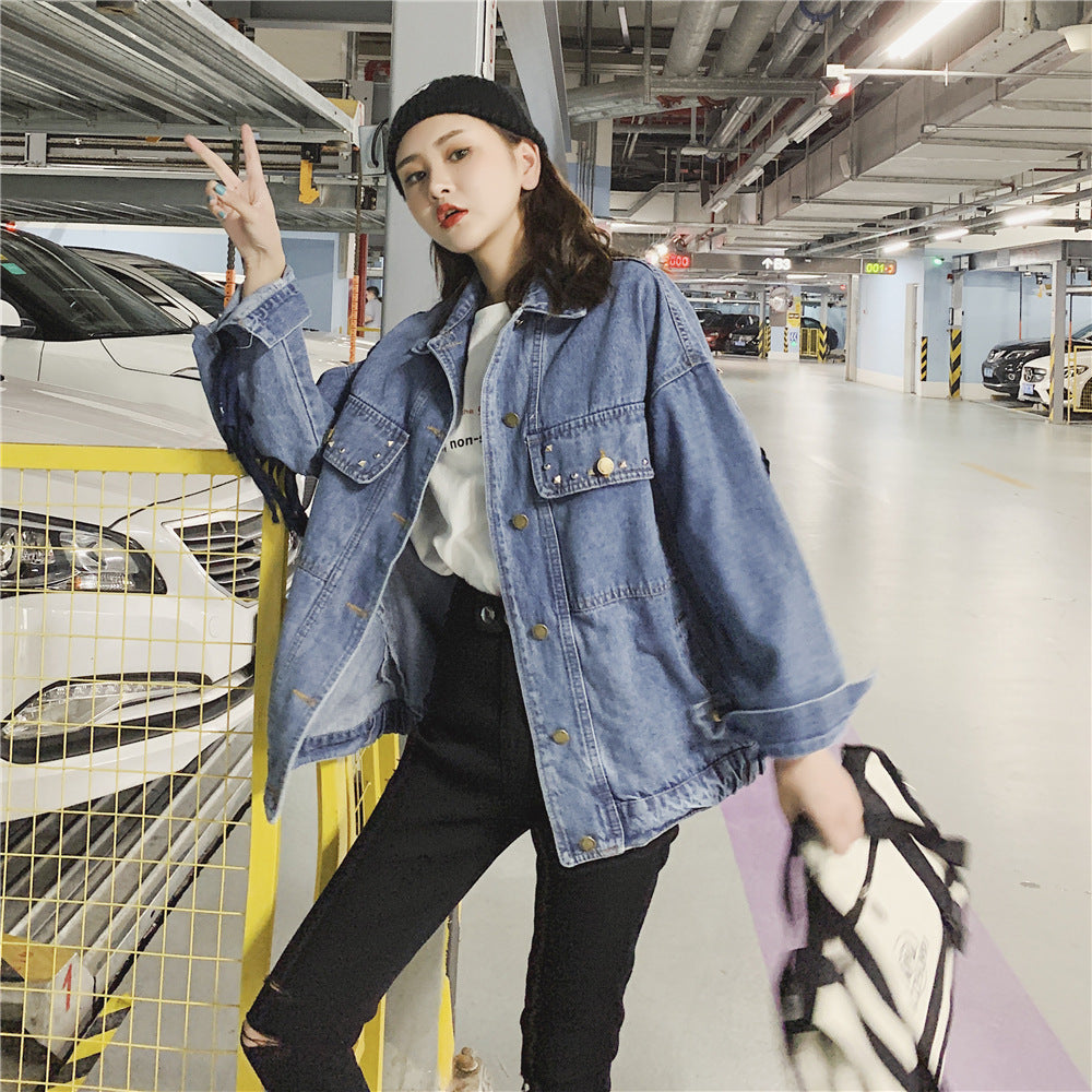 Gizlux Fringe women's embroidered tassel denim jacket - image 4