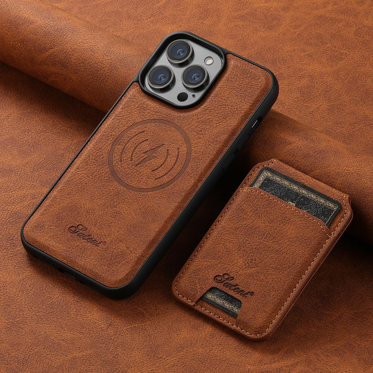 Gizlux Heritage Leather-Look Case and Magnetic Wallet for iPhone 17 series - image 3