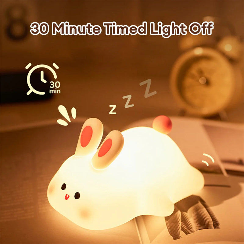 Gizlux squishy bunny silicone night light - image 5