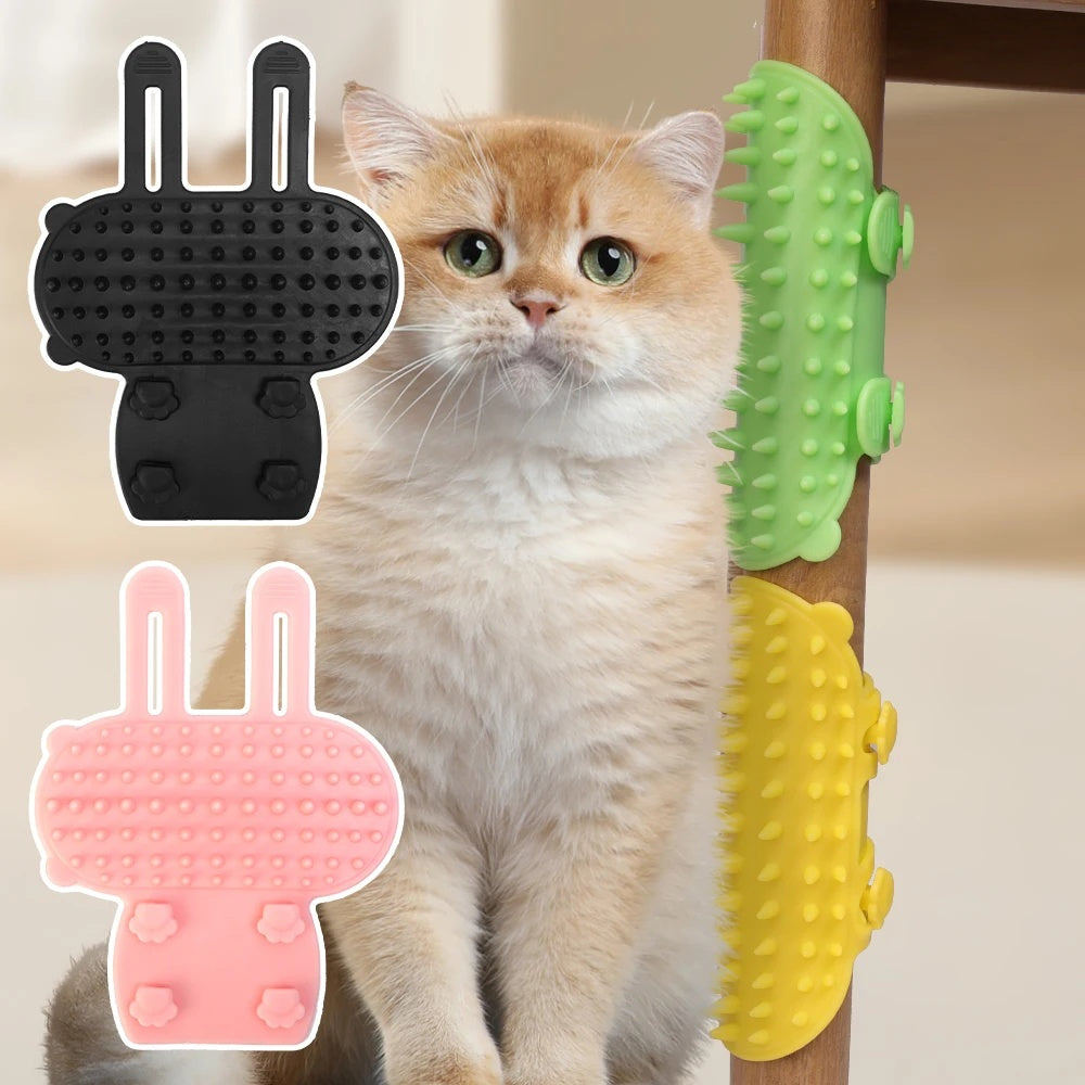 Gizlux Nuzzle wall-corner cat self-grooming brush - image 4