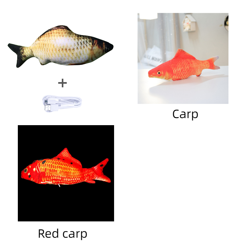 Gizlux Koi motion-activated flopping fish cat toy - image 6