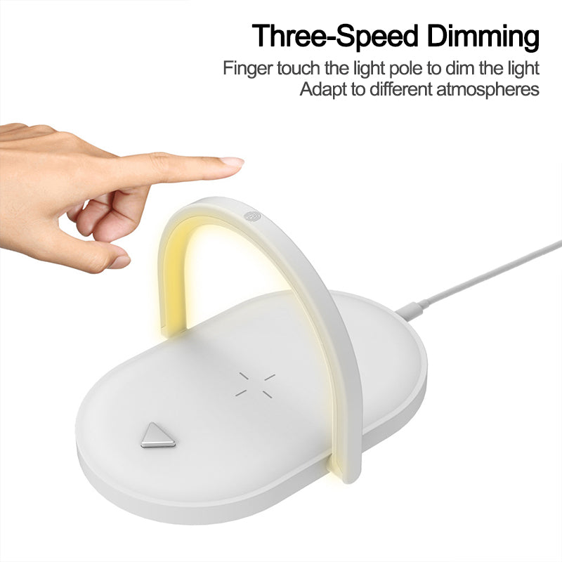 Gizlux Arc 3-in-1 wireless charging stand with night light - image 5