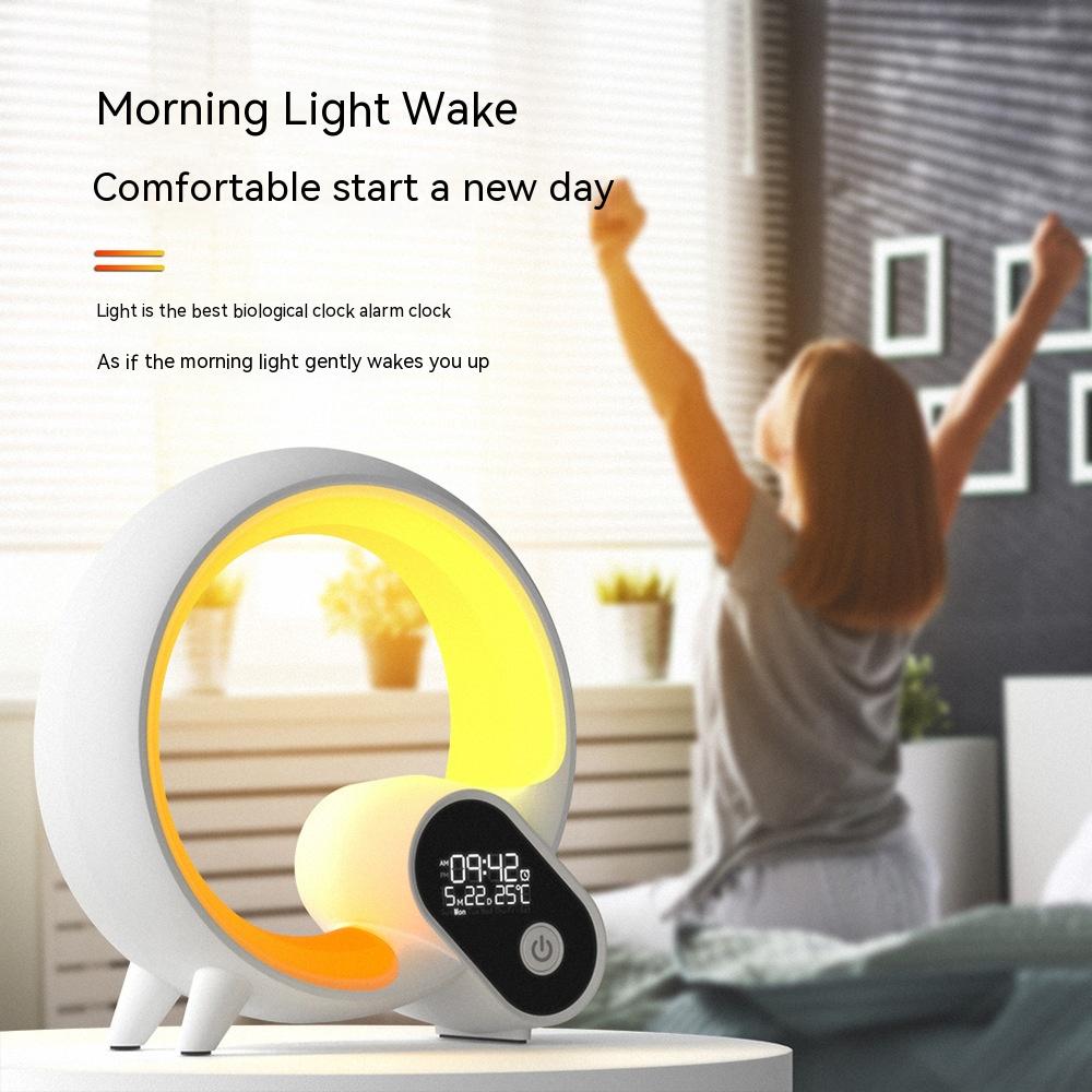 Gizlux Dawn sunrise alarm clock with Bluetooth speaker and RGB light - image 4