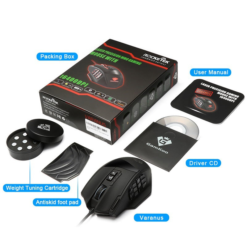 Gizlux Command 18-button MMO RGB gaming mouse - image 3