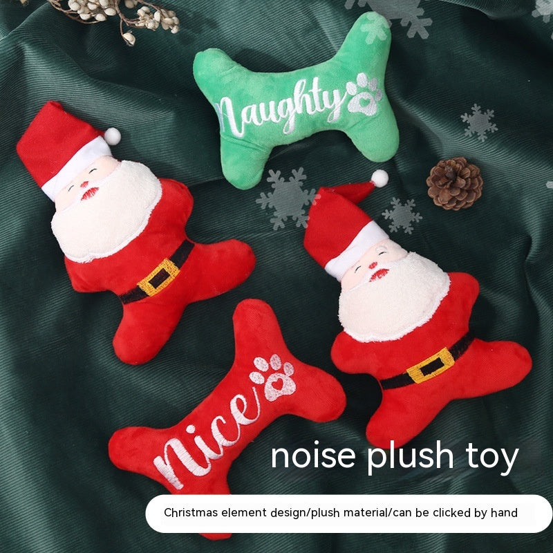 Gizlux naughty or nice Christmas squeaky dog toy - image 6
