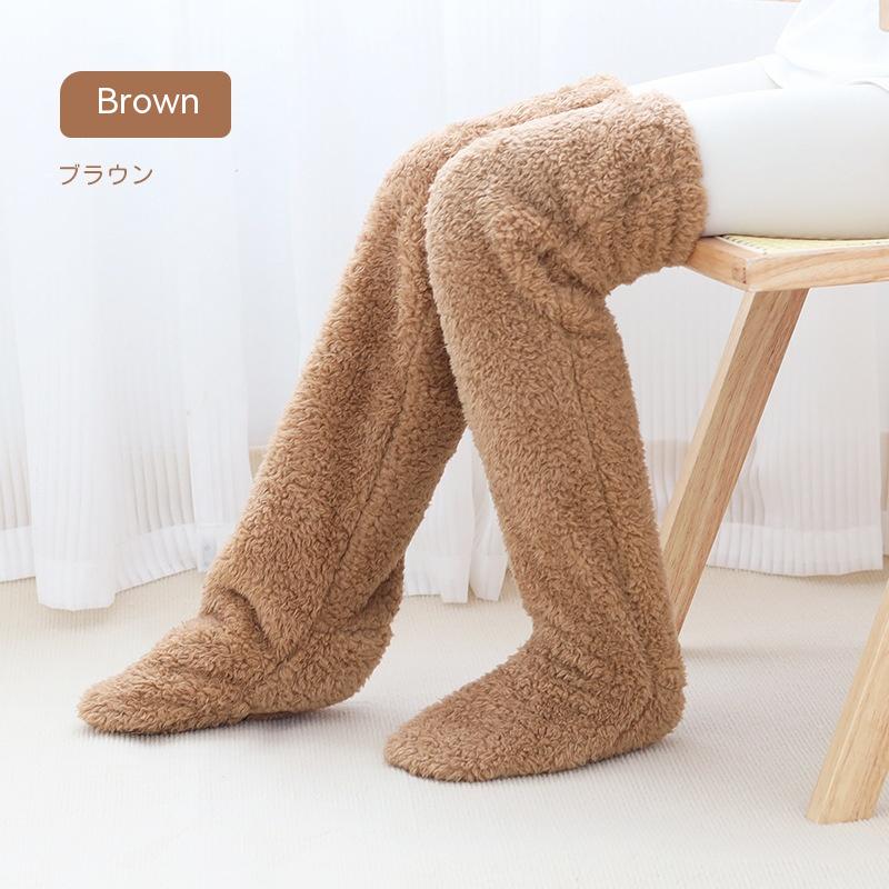 Gizlux over-the-knee fuzzy lounge socks - image 1
