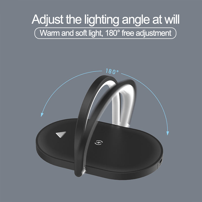 Gizlux Arc 3-in-1 wireless charging stand with night light - image 6