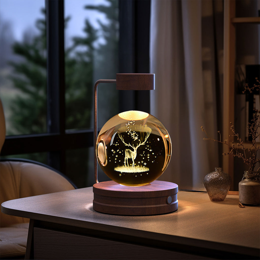 Gizlux crystal elk deer night light - image 2