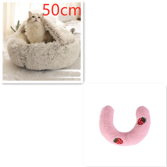 Gizlux round plush pet bed & house (40cm) - image 5