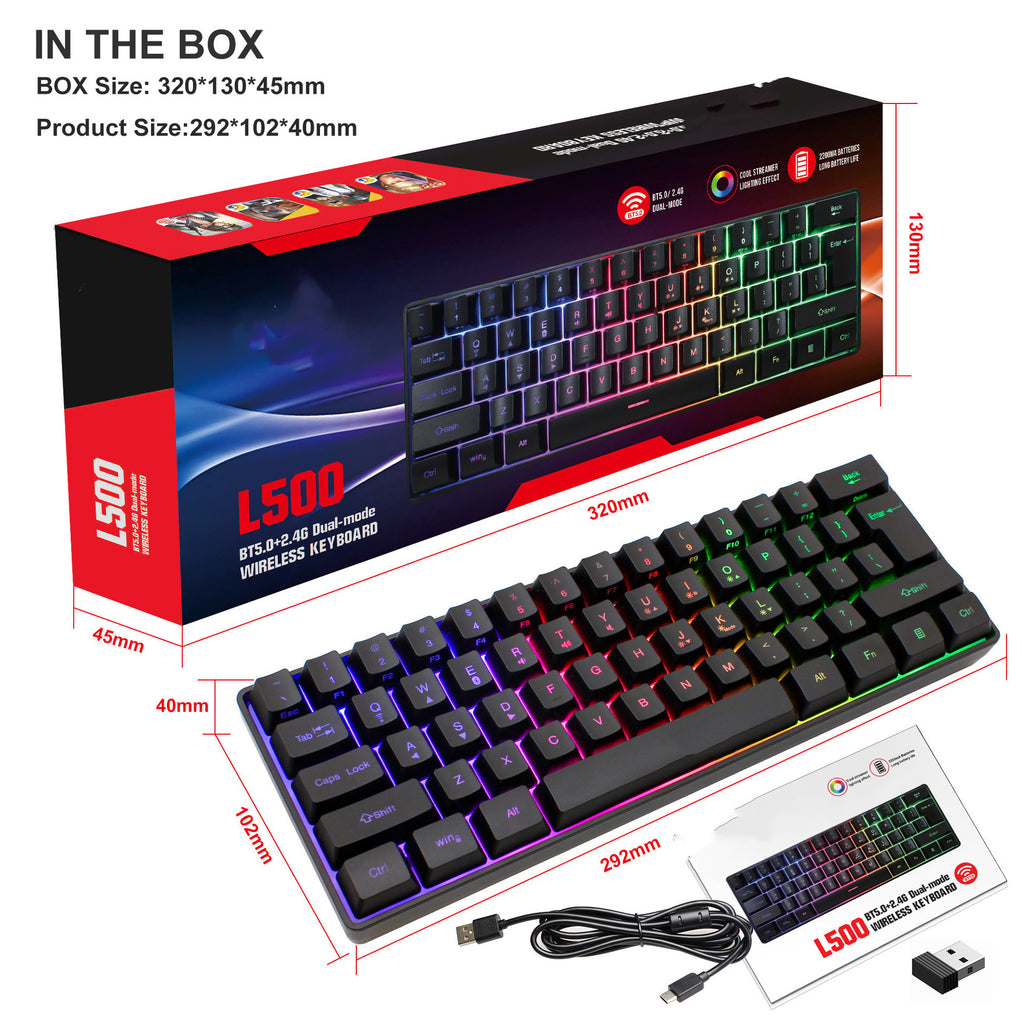 Gizlux Pixel 60 percent compact RGB gaming keyboard - image 4