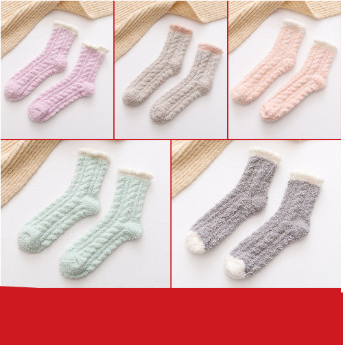 Gizlux fuzzy coral fleece socks - image 4