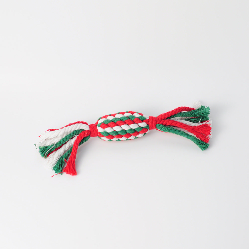 Gizlux Christmas cotton rope dog chew toy - image 5