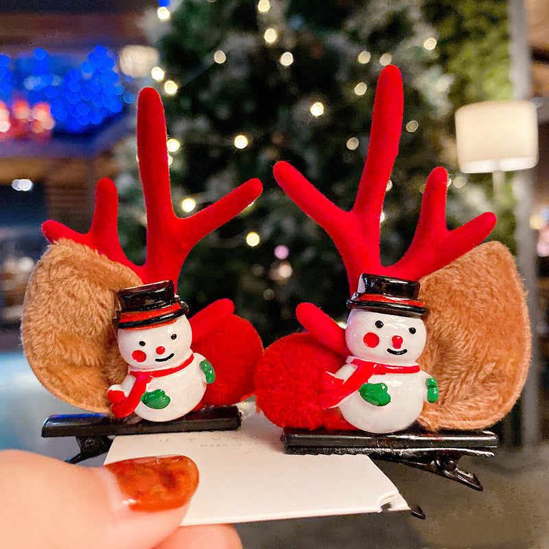 Gizlux Christmas antler hair clips - image 3