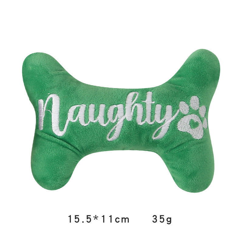 Gizlux naughty or nice Christmas squeaky dog toy - image 9