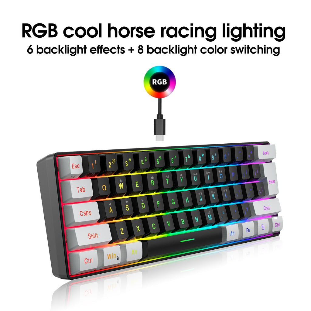 Gizlux Pixel 60 percent compact RGB gaming keyboard - image 6