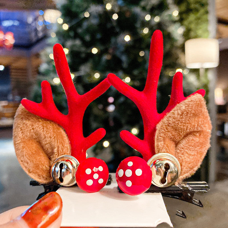 Gizlux Christmas antler hair clips - image 1