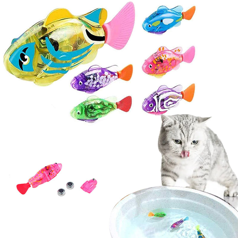 Gizlux Reef LED swimming robotic fish cat toy - image 2