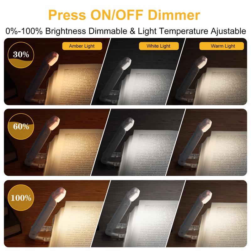 Gizlux rechargeable clip-on book light - image 10