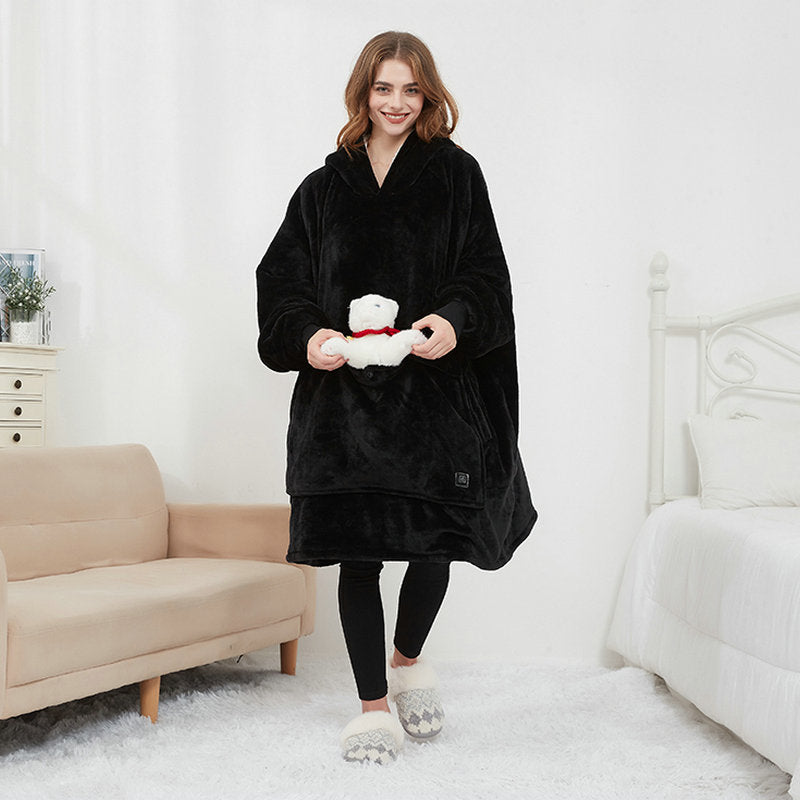 Gizlux Snug USB heated wearable blanket hoodie - image 1