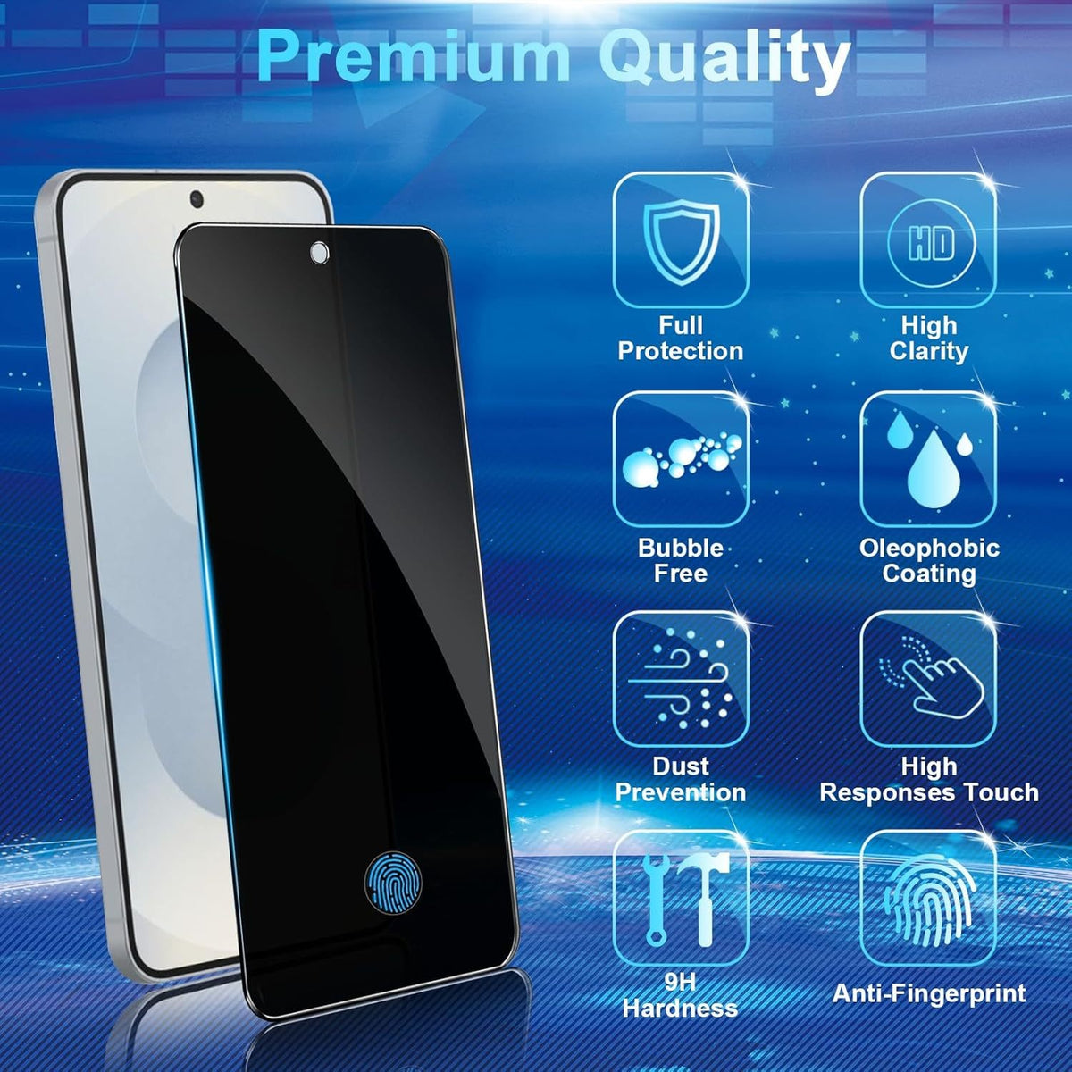 Gizlux Veil privacy tempered glass for Galaxy S25 and S26 series - image 1