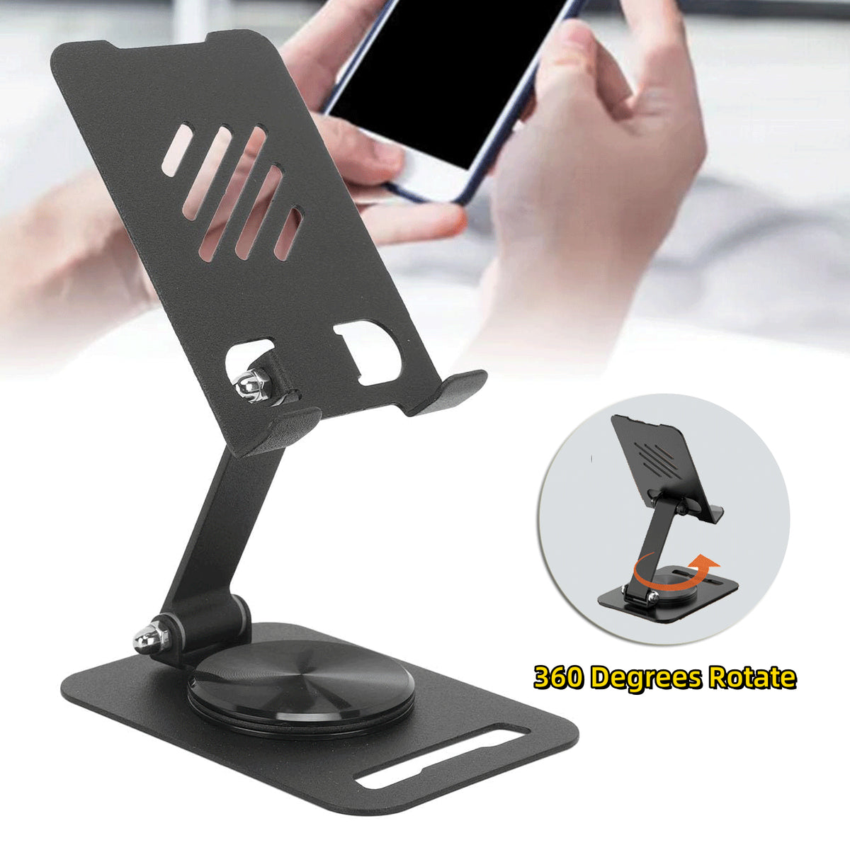 Gizlux 360 degree metal desk tablet stand - image 7