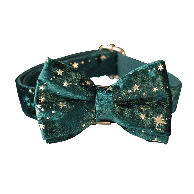 Gizlux Christmas star bow tie dog collar - image 2