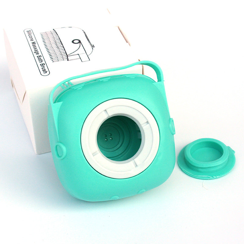 Gizlux Lather silicone pet bath brush with shampoo dispenser - image 5