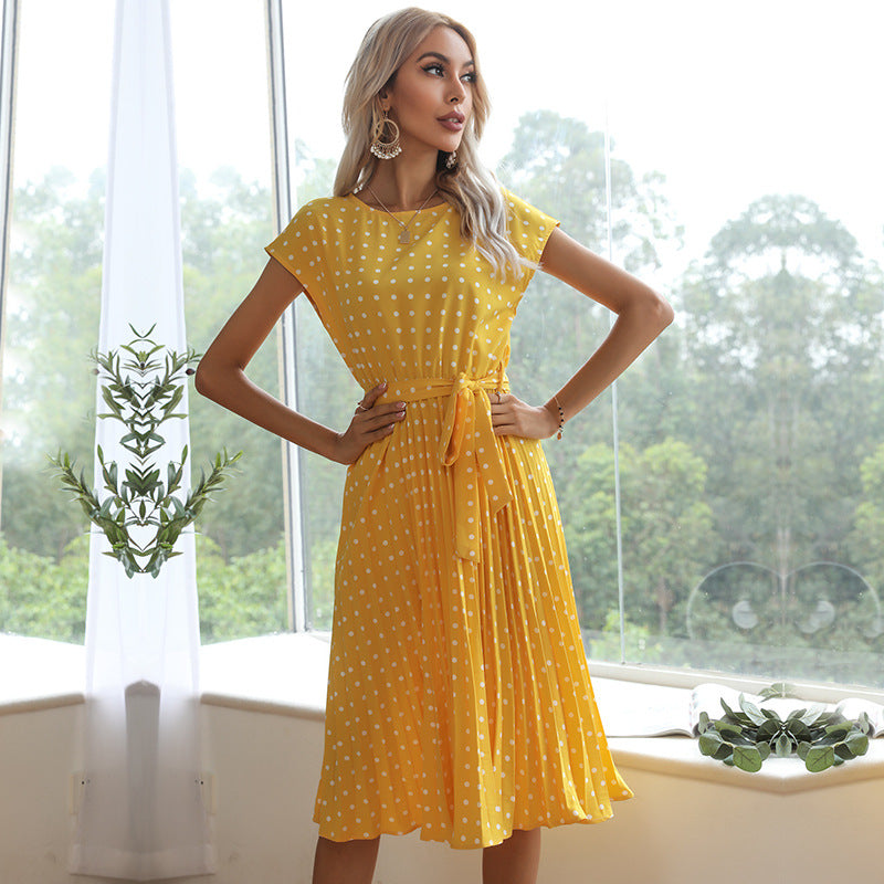 Gizlux Dotty women's polka dot button-down midi dress - image 7