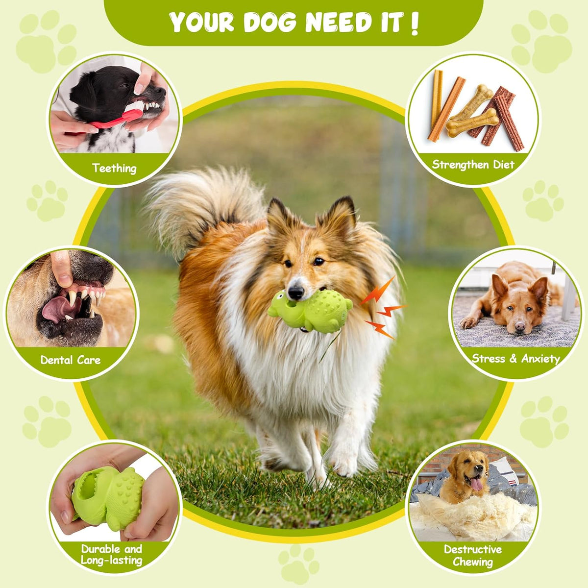 Gizlux tough rubber chew toy - image 9