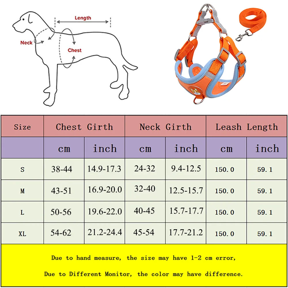 Gizlux Venture reflective harness and leash set - image 6