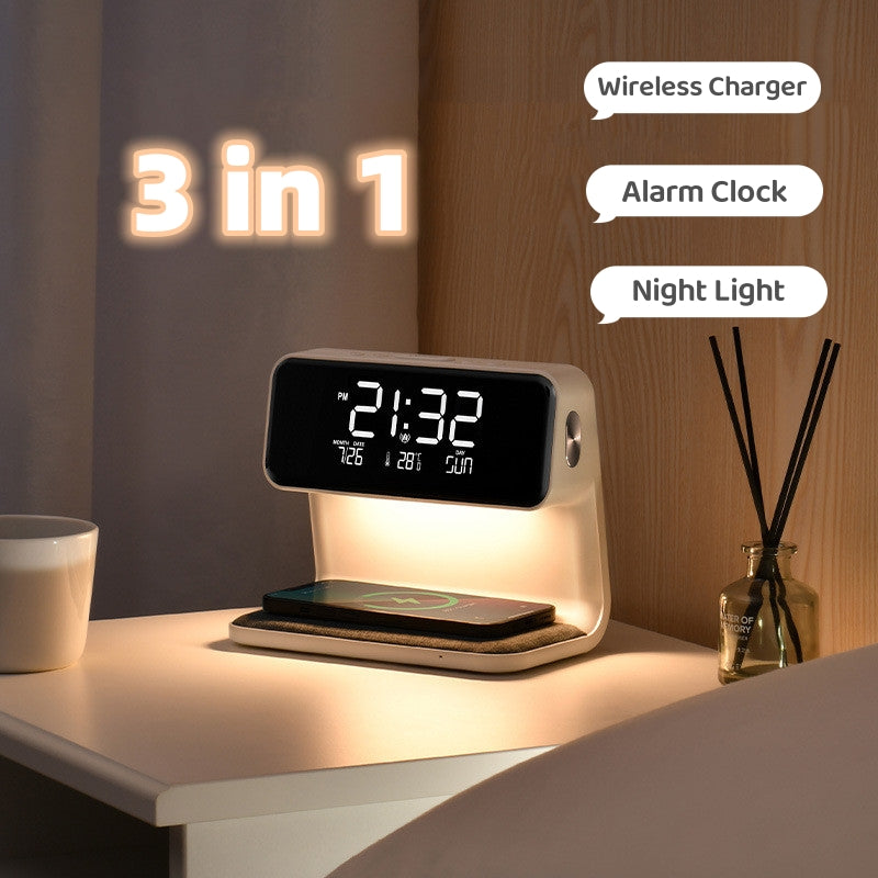 Gizlux Lumen 3-in-1 bedside lamp with wireless charging and clock - image 4