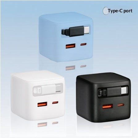 Gizlux Spool compact wall charger with built-in retractable cable - image 3