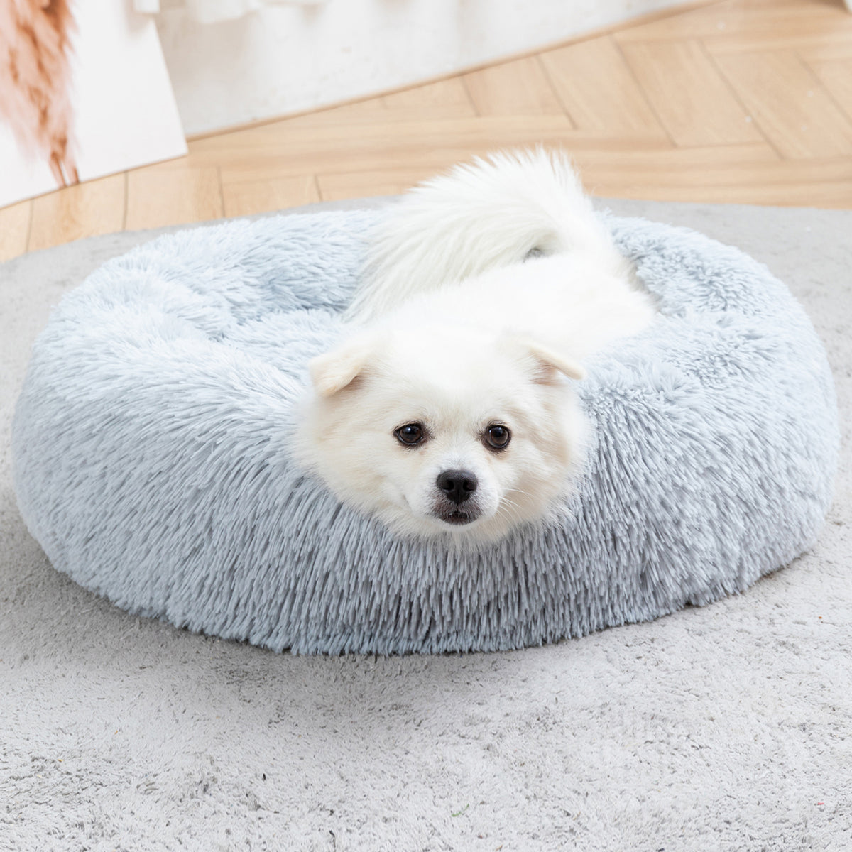 Gizlux Cloud fluffy plush donut pet bed - image 5
