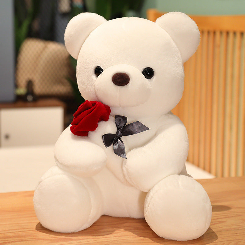 Gizlux teddy bear with rose plush (25 cm) - image 2