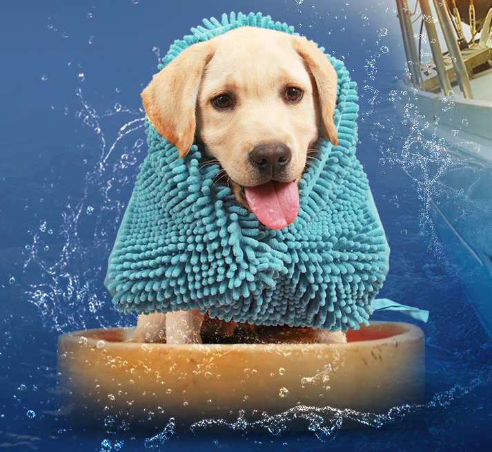 Gizlux Plush chenille super-absorbent pet towel - image 1