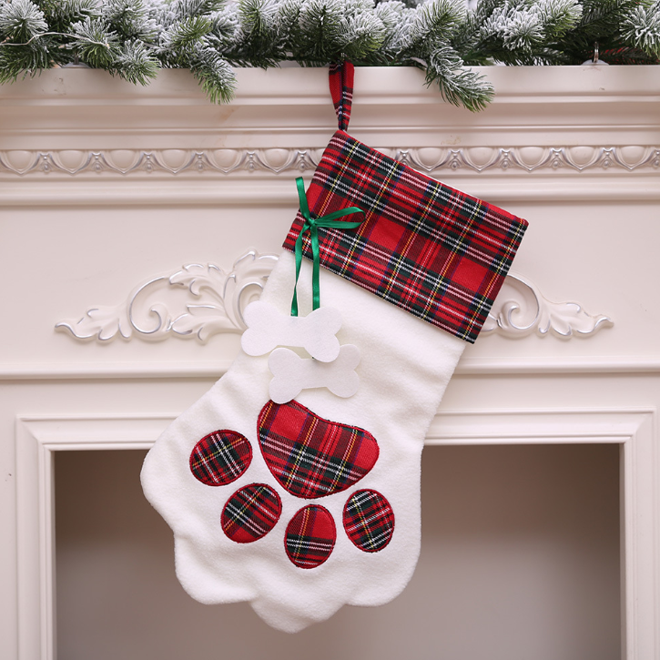 Gizlux paw print pet Christmas stocking - image 6