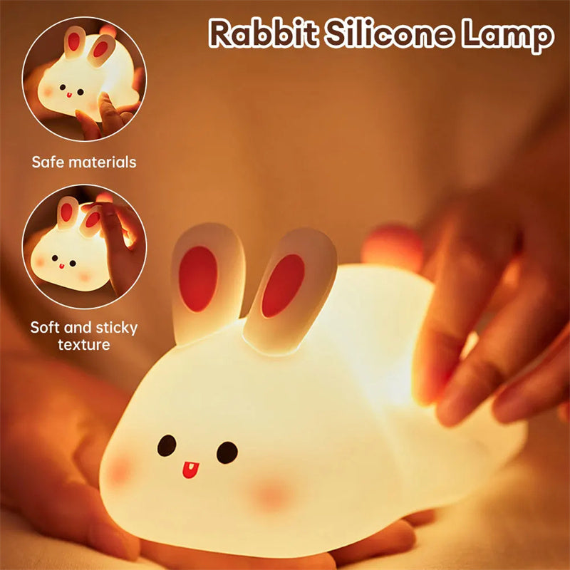 Gizlux squishy bunny silicone night light - image 7