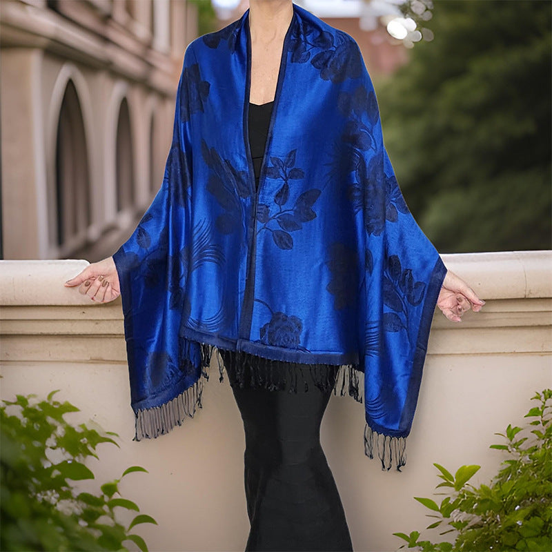 Gizlux jacquard pashmina-style shawl - image 3