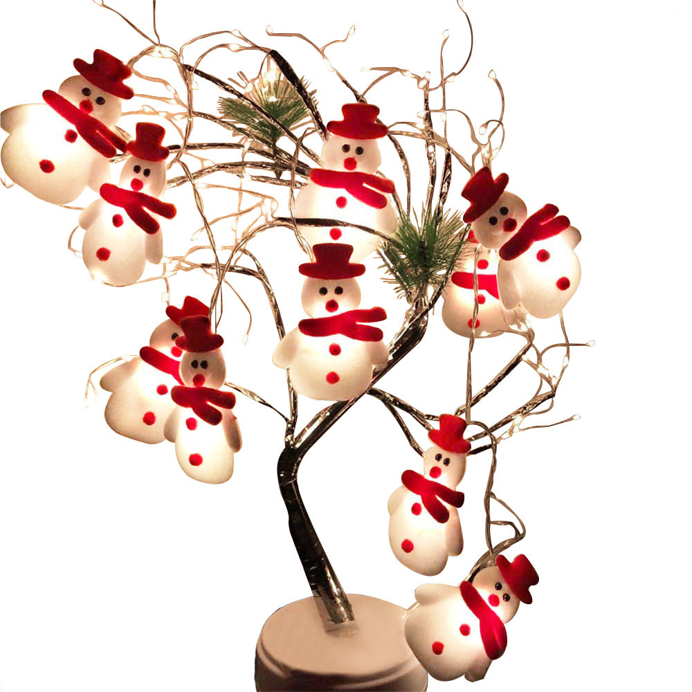 Gizlux snowman and bell LED string lights - image 4