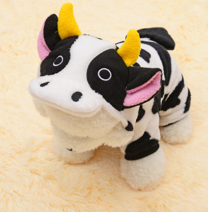 Gizlux cow hoodie dog costume - image 6