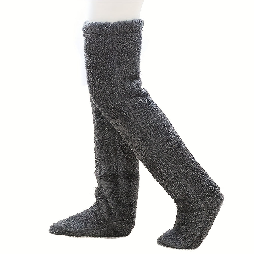 Gizlux over-the-knee fuzzy lounge socks - image 3