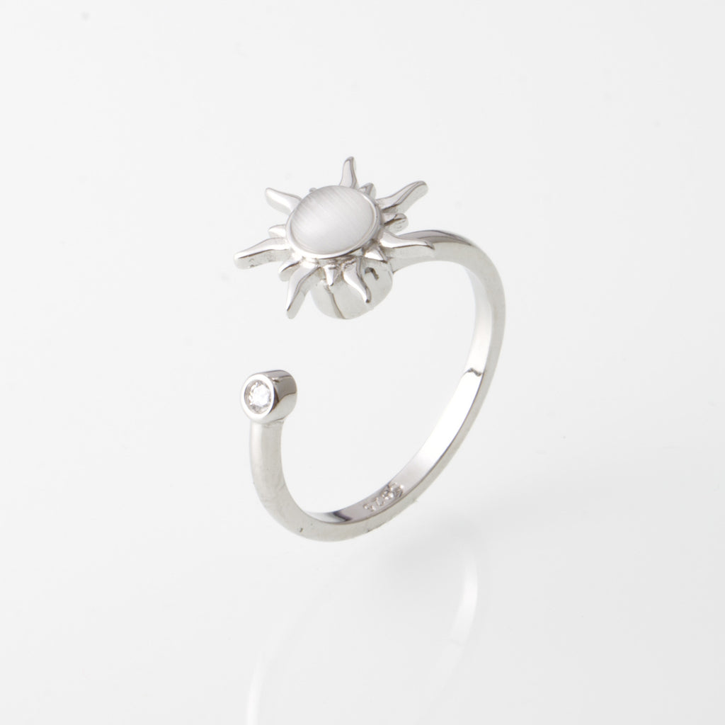 Gizlux spinning star ring (925 silver, adjustable) - image 4