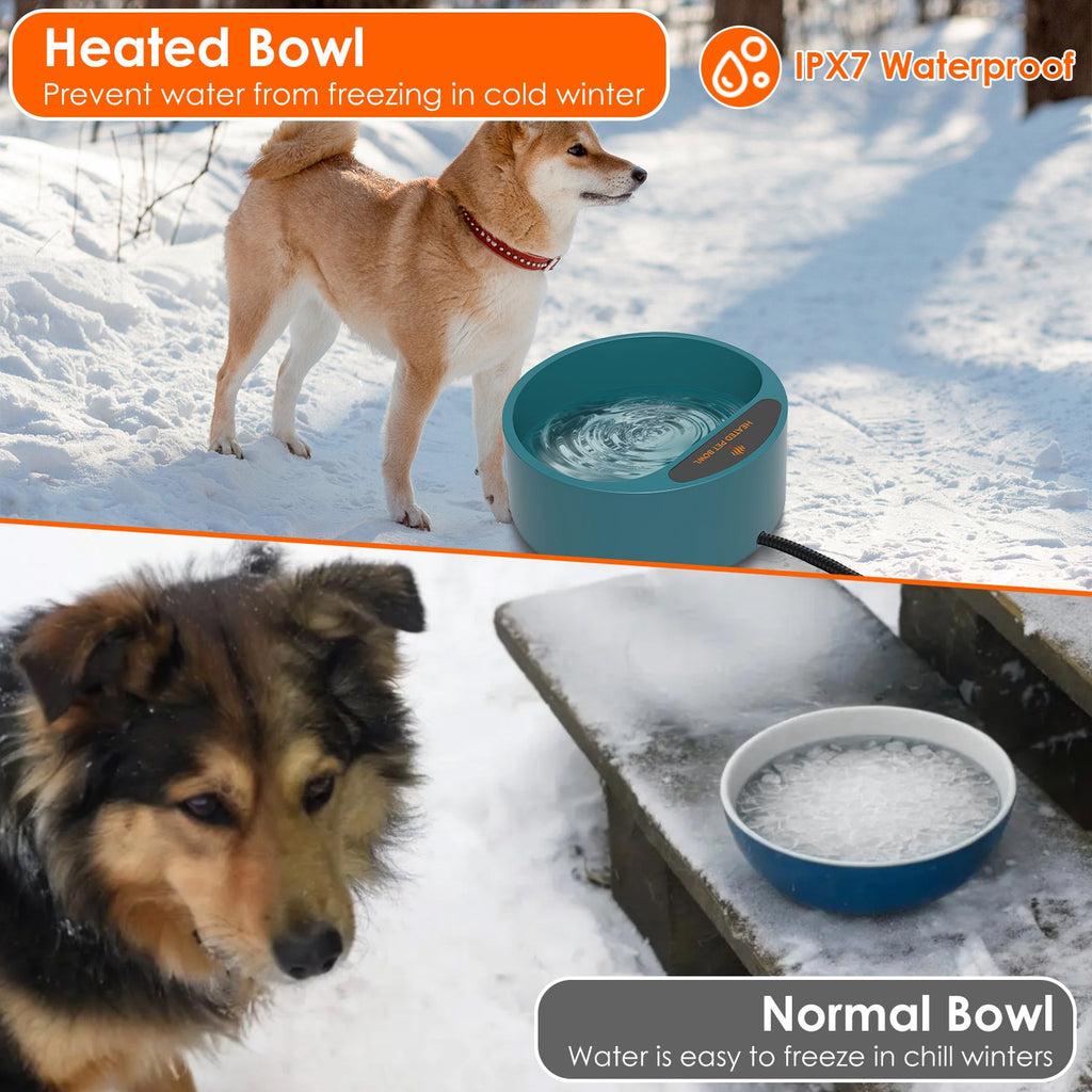 Gizlux Thaw heated pet water bowl 74 oz - image 5