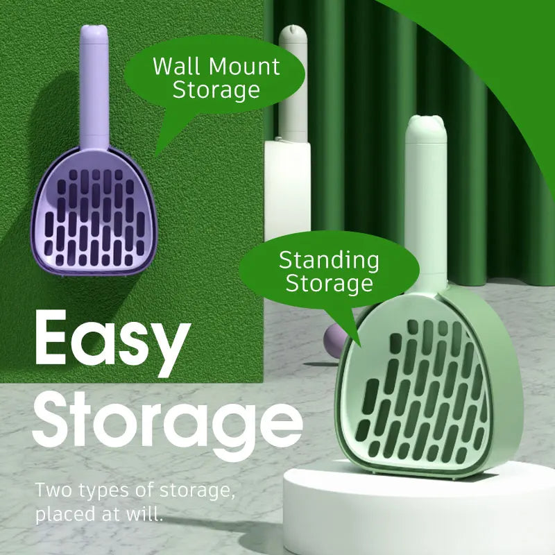 Gizlux Sieve cat litter scoop with storage stand - image 3