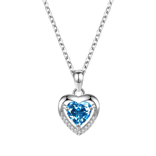 Gizlux heart crystal pendant necklace - image 2