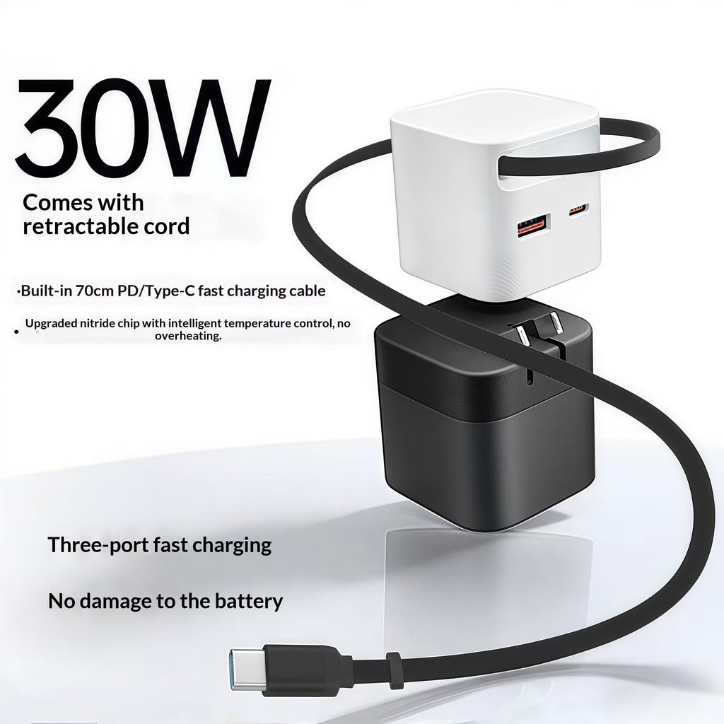 Gizlux Spool compact wall charger with built-in retractable cable - image 5