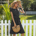 Gizlux Dotty women's polka dot button-down midi dress - image 6