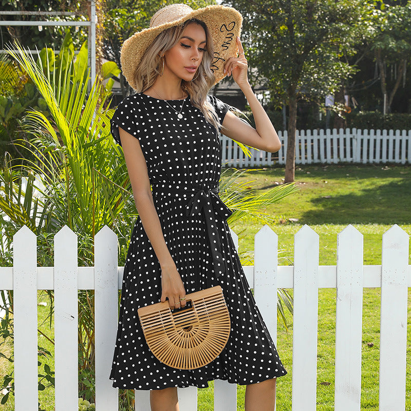 Gizlux Dotty women's polka dot button-down midi dress - image 6
