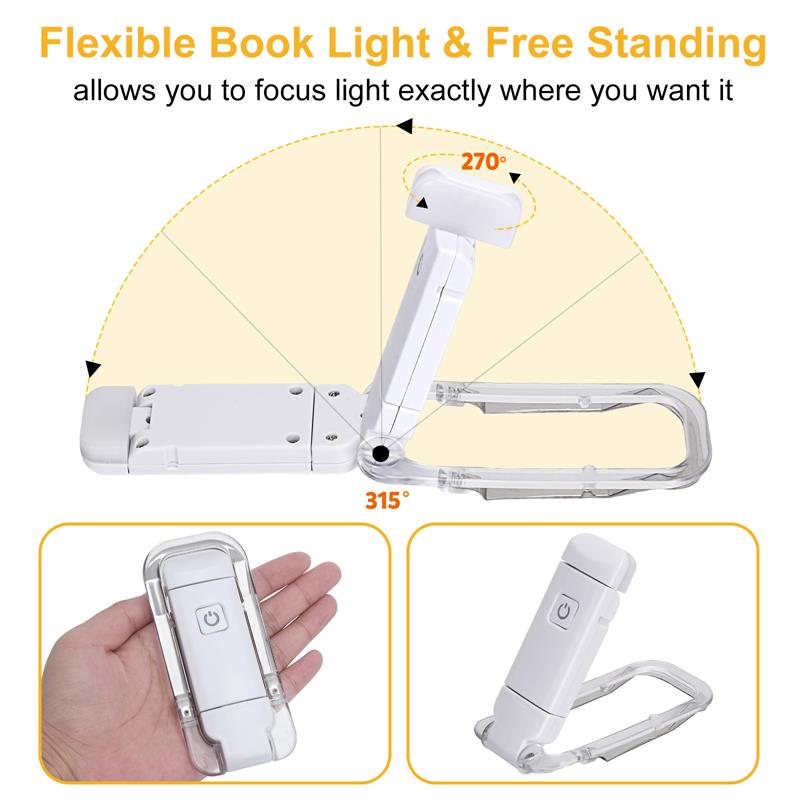 Gizlux rechargeable clip-on book light - image 3