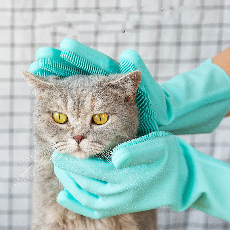 Gizlux Mitt silicone pet grooming glove - image 4